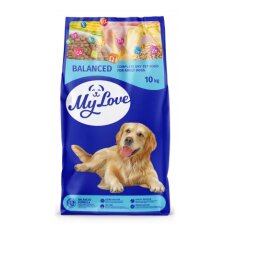 Sausas ėdalas suaugusiems šunims  MyLove 10kg su vištiena ir daržovėmis