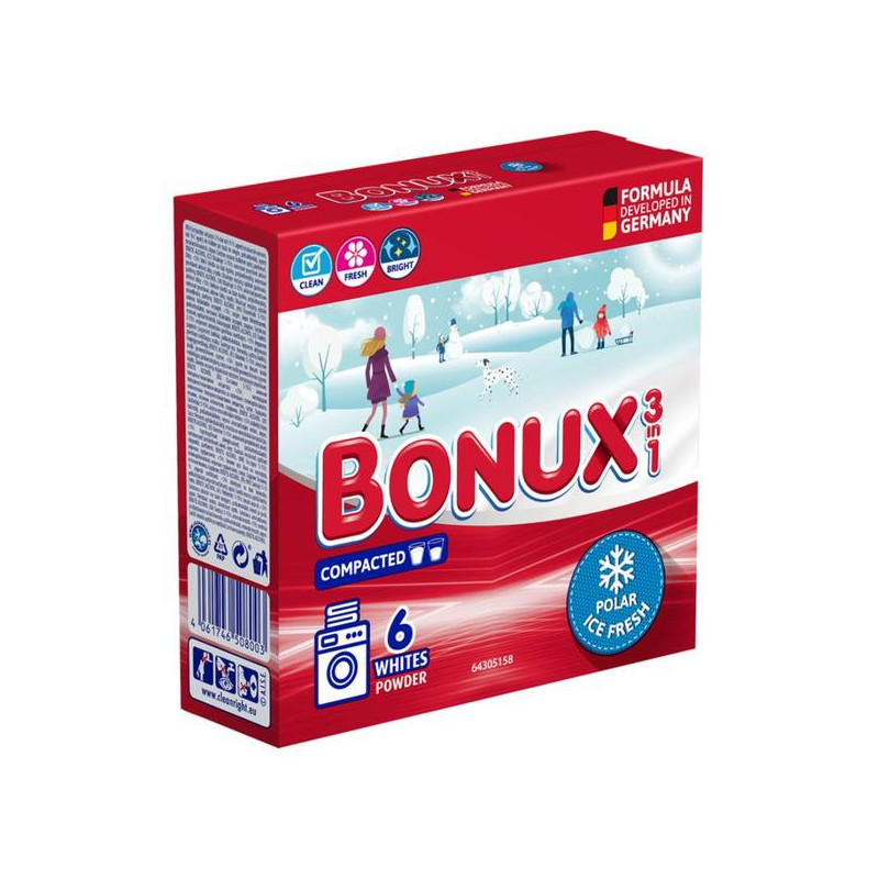 Skalbimo milteliai BONUX 3in1 390g