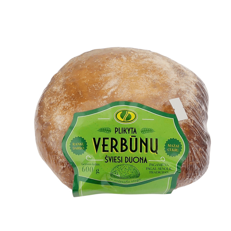 Šviesi  Verbūnų  plikyta duona, 600g