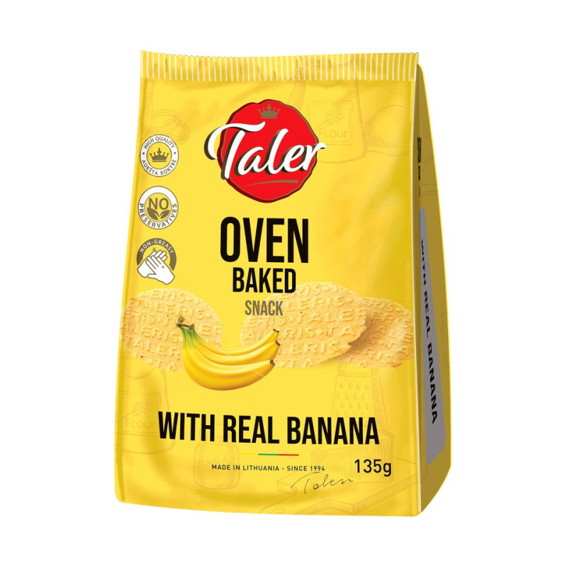 Traškučiai Taler, 135g su bananais