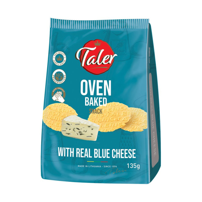 Traškučiai Taler, 135g su mėlynuoju sūriu