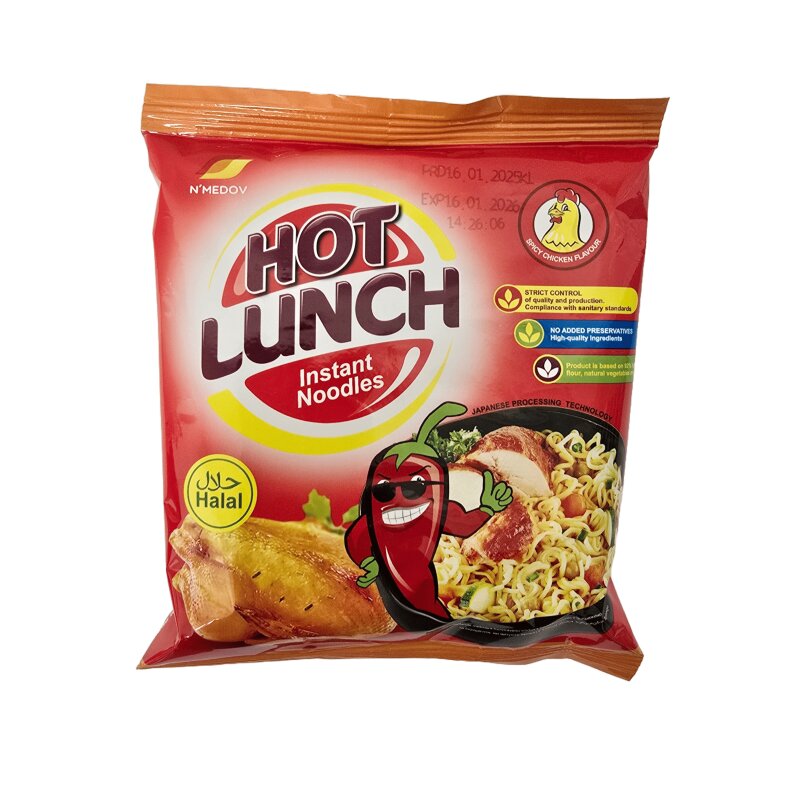 Greitai paruošiami makaronai  Hot Lunch  50g vištienos skonio aštrus