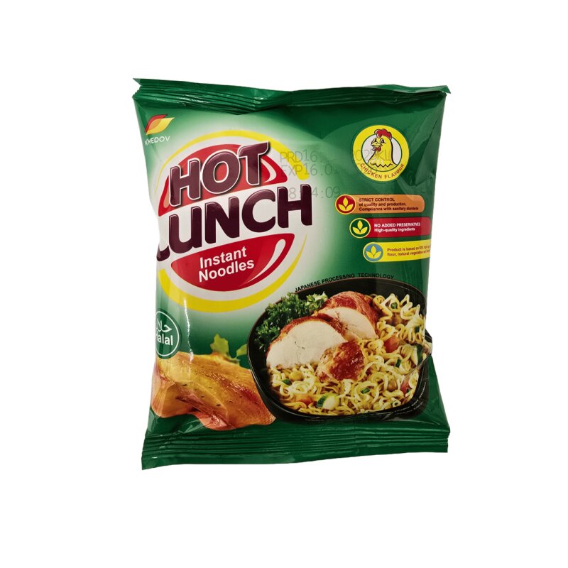 Greitai paruošiami makaronai''Hot Lunch'' 50g vištienos skonio