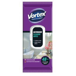 Buitinės drėgnos servetėlės  Vortex voniai 48vnt