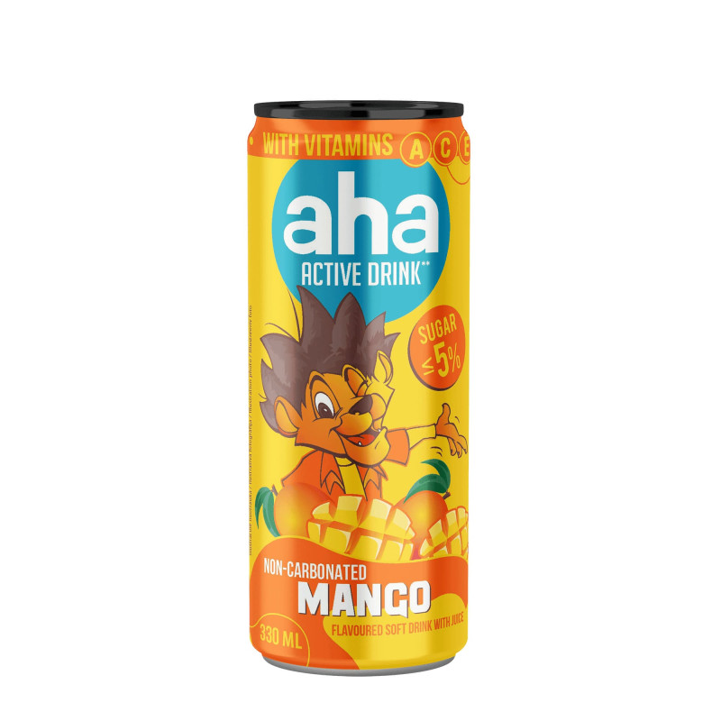 Gaivusis gėrimas AHA 330ml mango skonio