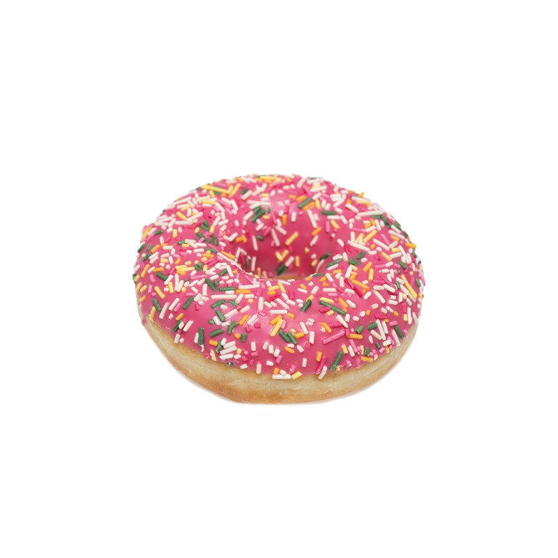 Spurga DONUT  Braškinė svajonė  55g (atitirpinta)