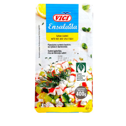 Pjaustytos surimio lazdelės su ryžiais ir daržovėmis Ensalada, 400g