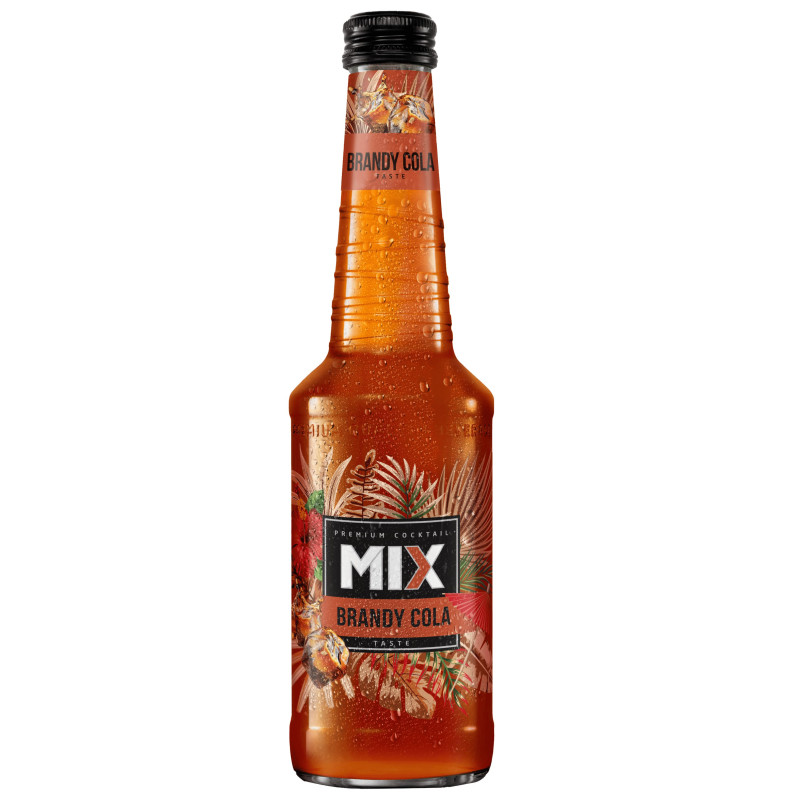Gazuotas alkoholinis kokteilis  MIX   Brandy&Cola (4%), 330 ml