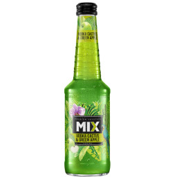 Gazuotas alkoholinis kokteilis MIX  Vodka Cactus Green Apple  (4%), 330 ml