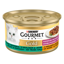 Katėms Gourmet GOLD triušiena 85g
