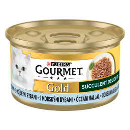 Katėms Gourmet GOLD Succulent Delights su žuvimis 85g