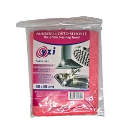 Mikropluošto šluostė YZI 38x38cm rožinė