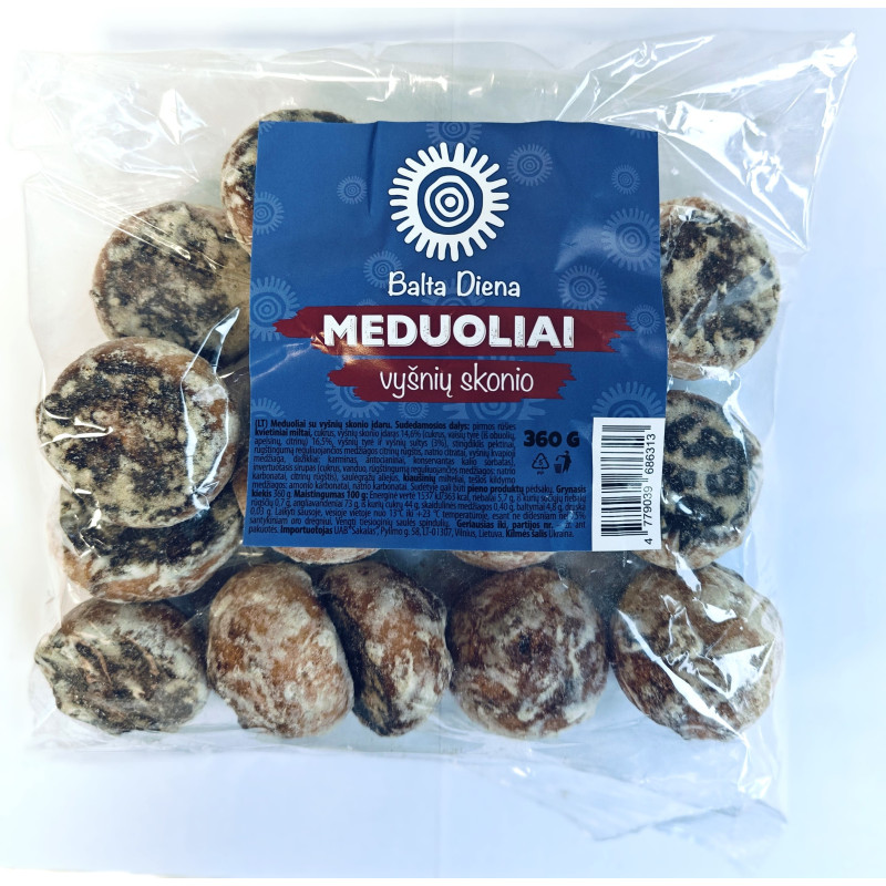 Meduoliai  Balta diena  vyšnių skonio, 360g