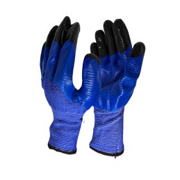 Darbo pirštinės aplietos lateksu 1pora 834-12