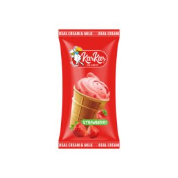 Ledai''Kar kar''braškiniai,130ml/70g