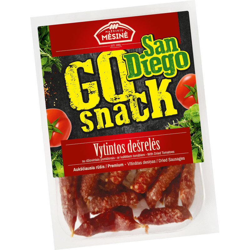 Vytintos dešrelės Go Snack  San Diego 170g