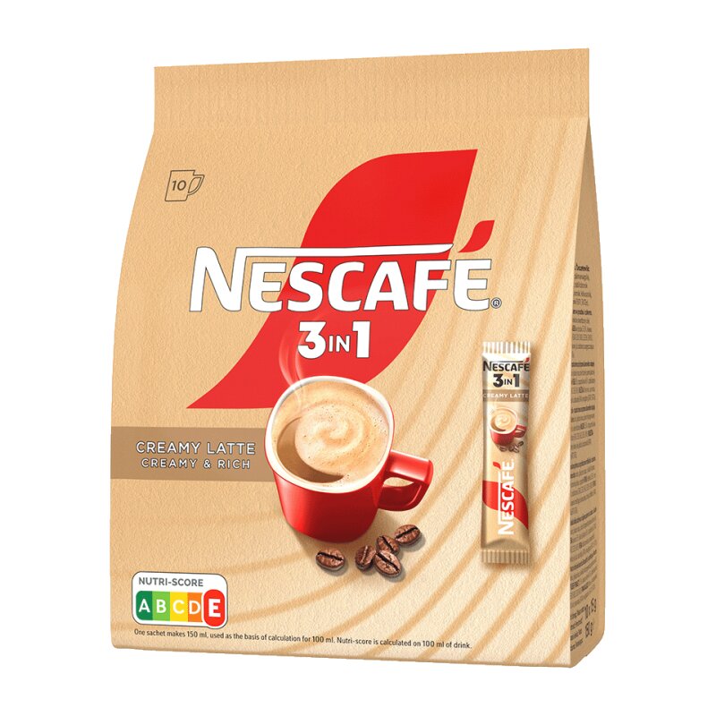 Tirpios kavos gėrimas NESCAFE 3in1 Creamy Latte10*15g