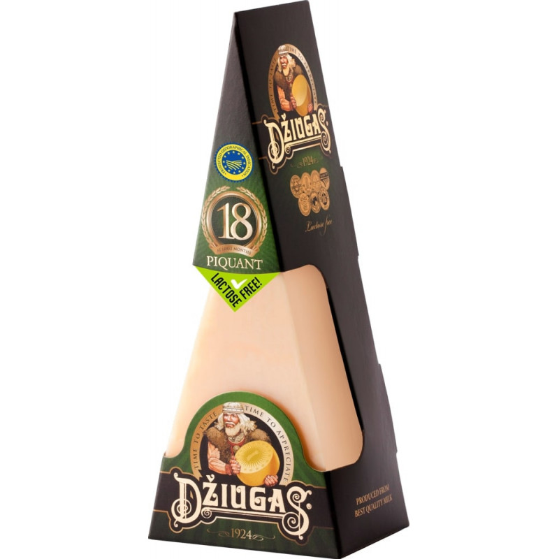 Sūris DŽIUGAS PIQUANT 180g, 40% rieb.s.m., brandintas 18 mėn.