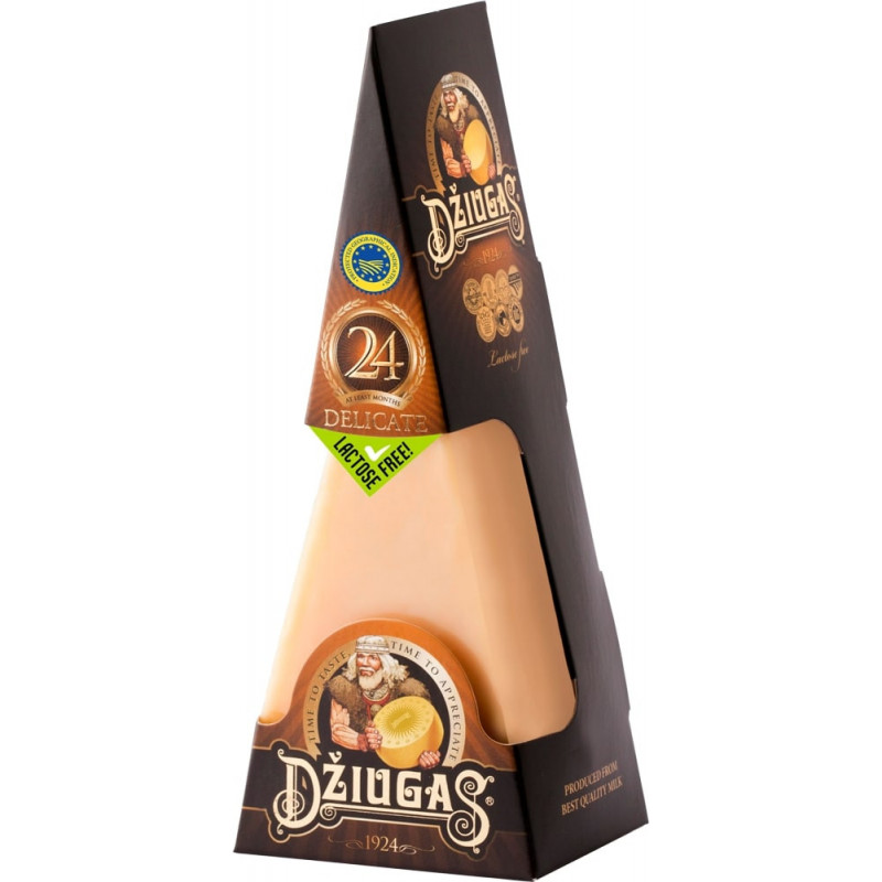 Sūris DŽIUGAS DELICATE 180g, 40% rieb.s.m., brandintas 24 mėn.