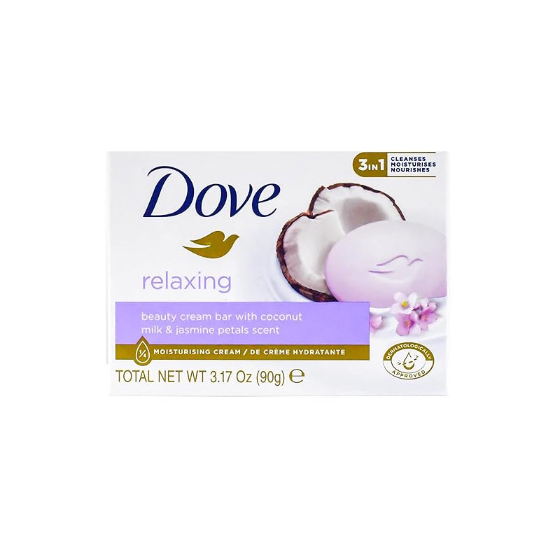 Kreminis rankų muilas  Dove Relaxing  su kokosų pienu, 90g