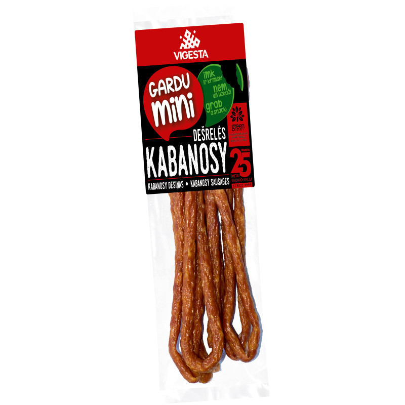 Vytintos  Kabanosy  dešrelės 100g