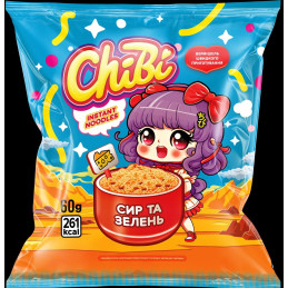 Greitai paruošiami makaronai  Chibi  sūrio ir žolelių skonio, 60g