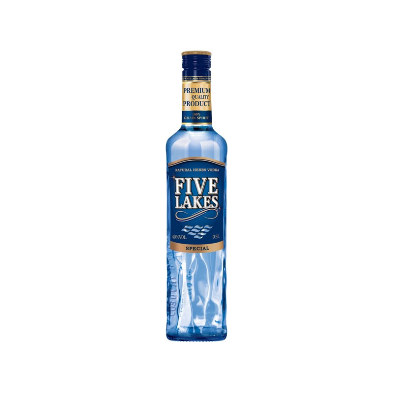 Aromatizuota degtinė  Five Lakes  Natural Herbs Vodka (40%), 500 ml
