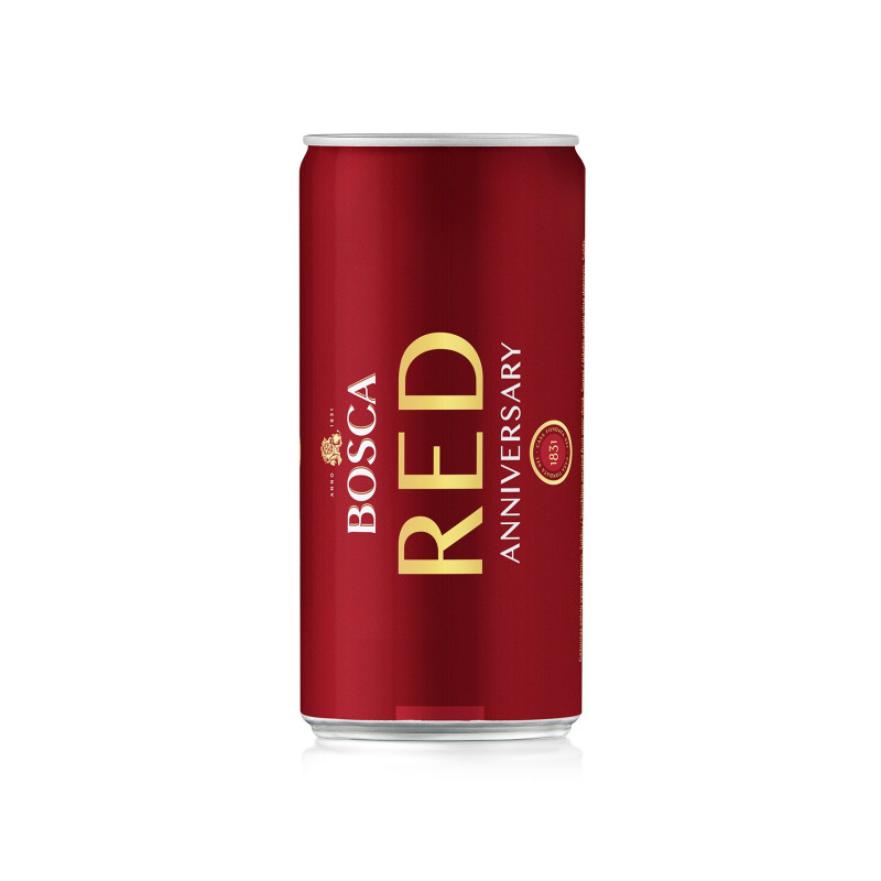 Gazuotas vaisių vyno gėrimas  Bosca Red, saldus (8,5%), 200 ml