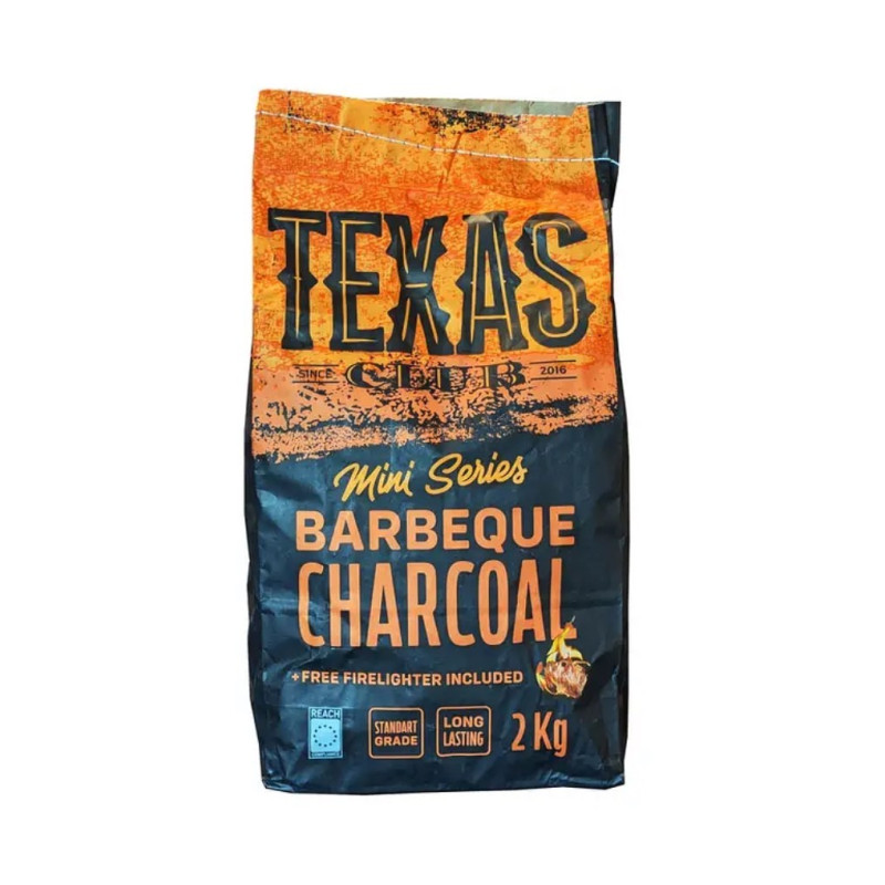 Natūralaus kietmedžio anglys  Texas Club , 2kg