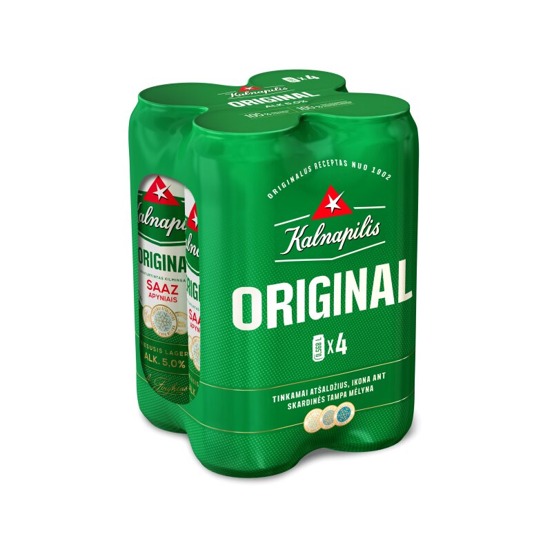 Alus Kalnapilis Original (5%), 4x568 ml