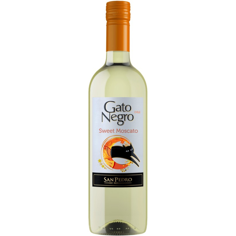 Vynas  Gato Negro Moscato saldus, baltas (12%), 750 ml