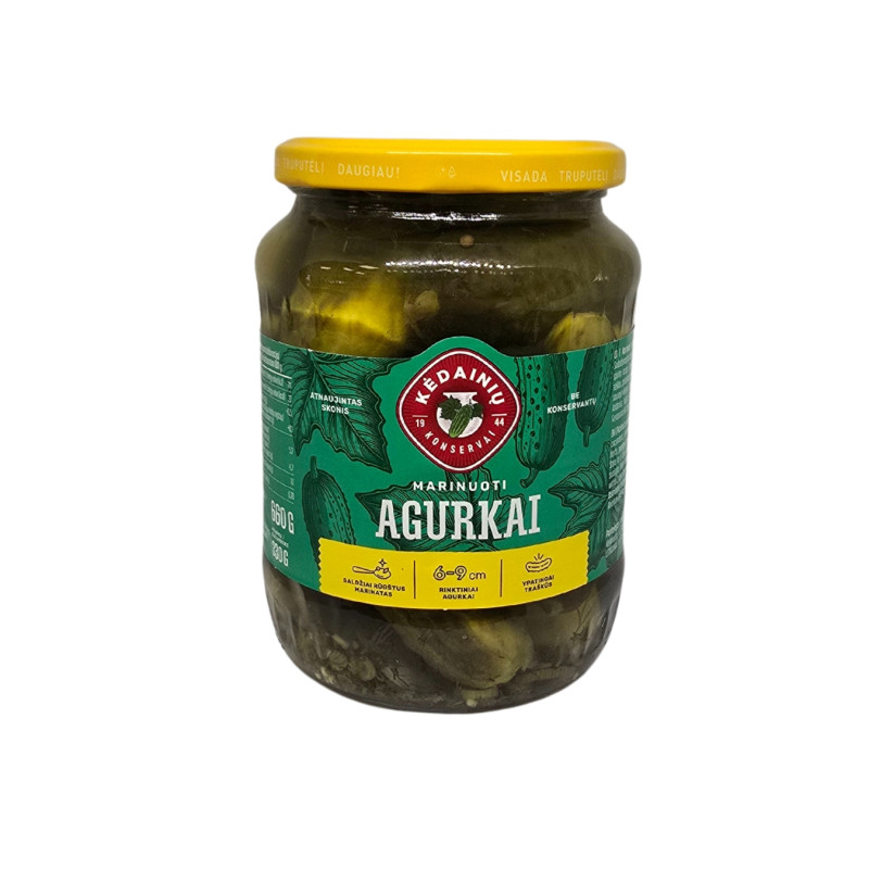 Marinuoti agurkai  Kėdainių konservai, 660/330g