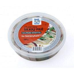 Atlantinių silkių filė su baravykais 200g
