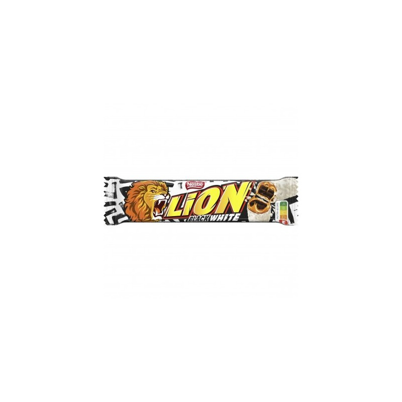 Vaflinis batonėlis  Nestle Lion  black & white 42g