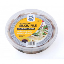 Atlantinių silkių filė su saulėgrąžomis 200g