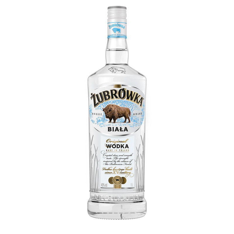 Degtinė  Zubrowka Biala  (40%), 1l