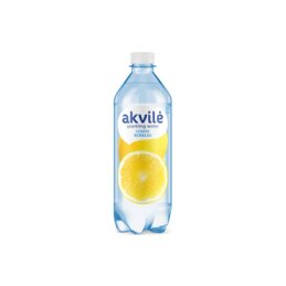 Lengvai gazuotas vanduo Akvilė Lemon citrinų skonio, 600 ml