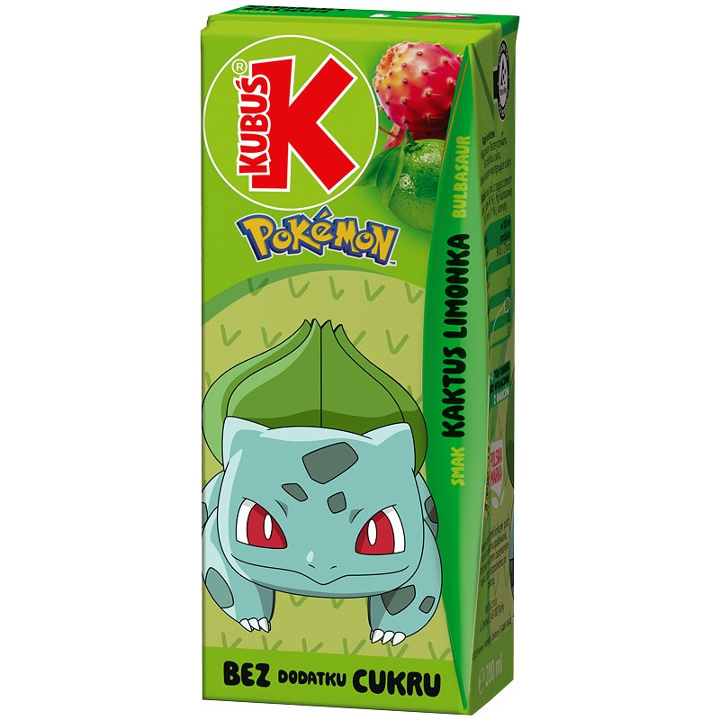 Sulčių gėrimas  Kubuš  obuolių, kaktusų ir žaliųjų citrinų skonio, 200ml