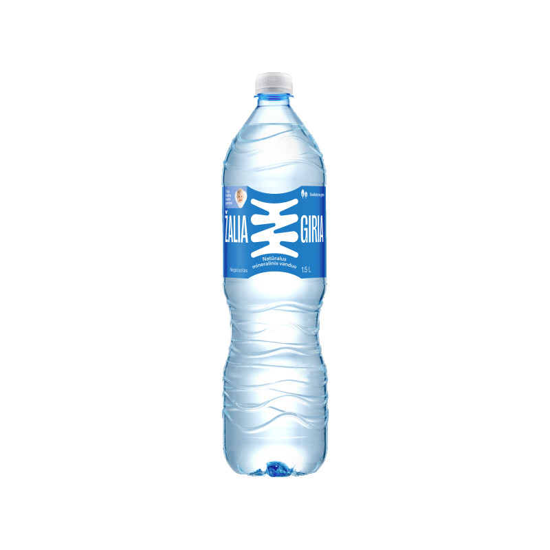 Negazuotas vanduo Žalia giria, 1,5L