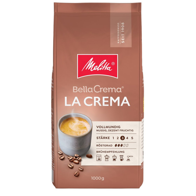 Kavos pupelės Melitta  Bella Creama La Crema 1kg Arabika %