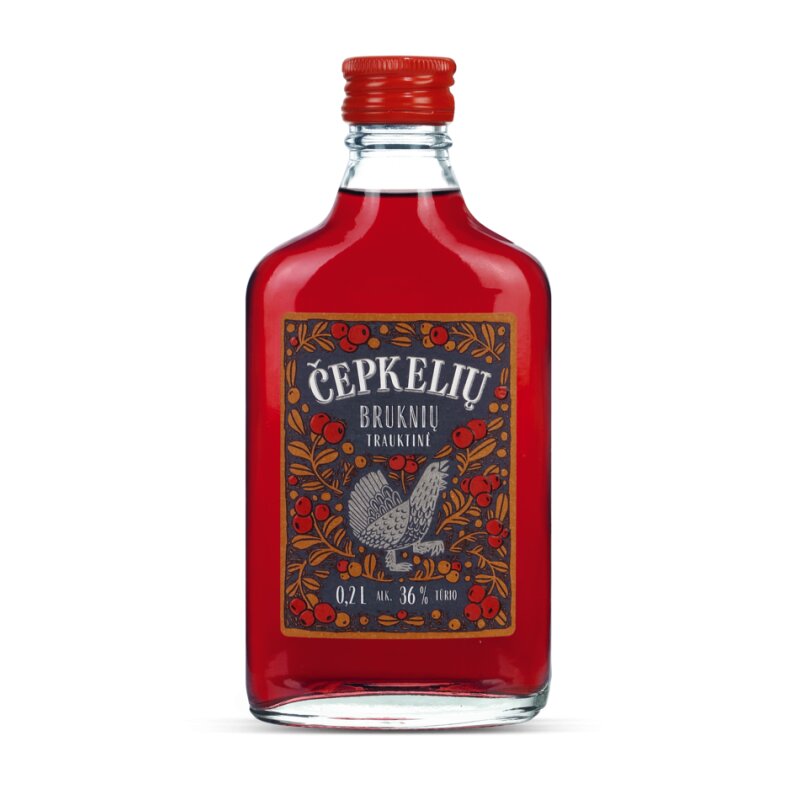 Trauktinė  Čepkelių su bruknėm (36%), 200 ml