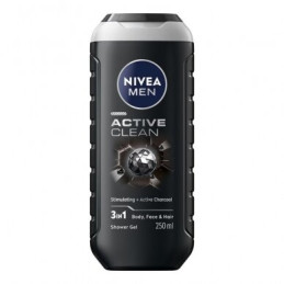 Dušo želė vyrams  Nivea Active Clean 250ml