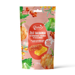 Želė saldainiai su šermukšniais, moliūgais ir šaltalankiais,120g