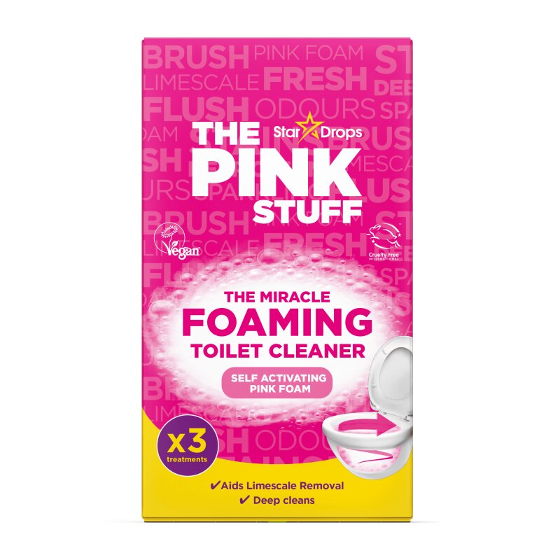 Pink Stuff Multi Miracle Foaming Toilet Cleaner 3x100g putojantis unitazo valiklis