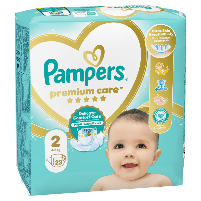Sauskelnės Pampers Premium Care 2dydis 23vnt