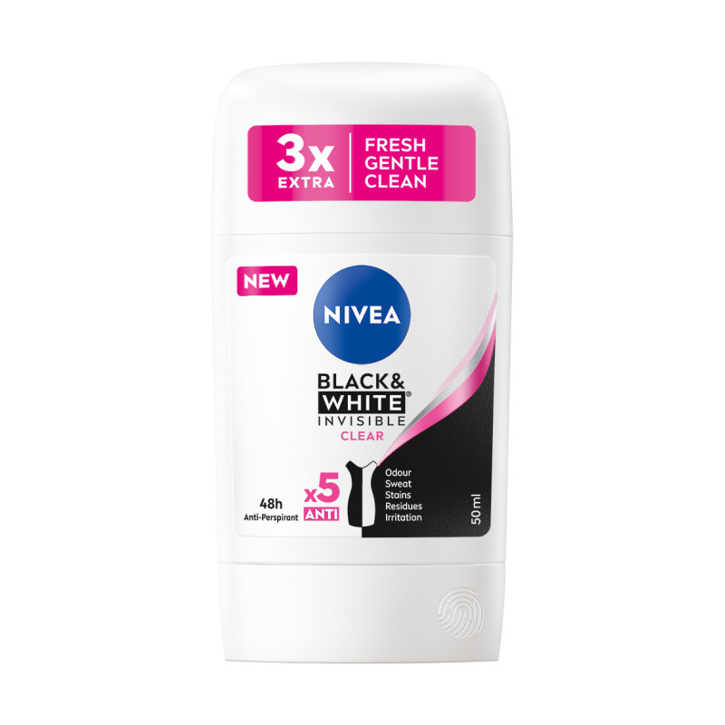 Pieštukinis dezodorantas moterims  Nivea Black&White 50ml