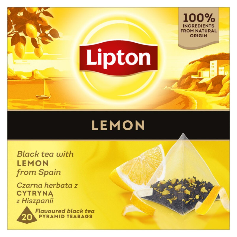 Juodoji arbata LIPTON citrinų skonio 34g