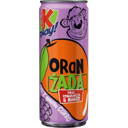 Gazuotas gėrimas Kubuš 250ml apelsinų ir mangų skonio