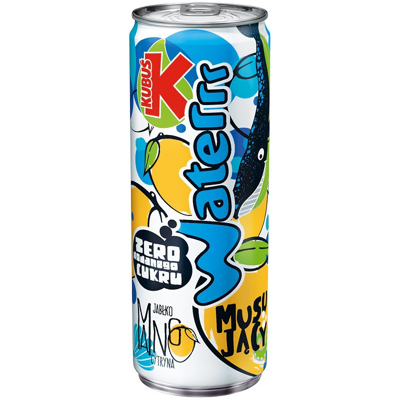 Gazuotas gėrimas Kubuš 250ml obuolių, mangų ir citrinų skonio