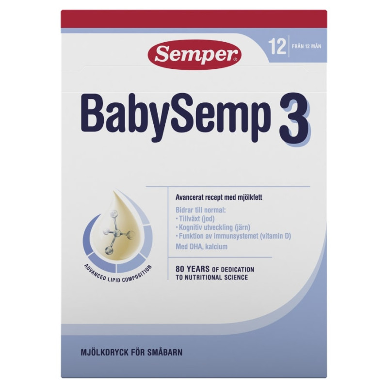 Pieno mišinys Semper  3 tolesnio maitinimo nuo 12 mėnesių 700g